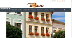 Desktop Screenshot of penzionmartina.cz