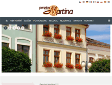 Tablet Screenshot of penzionmartina.cz
